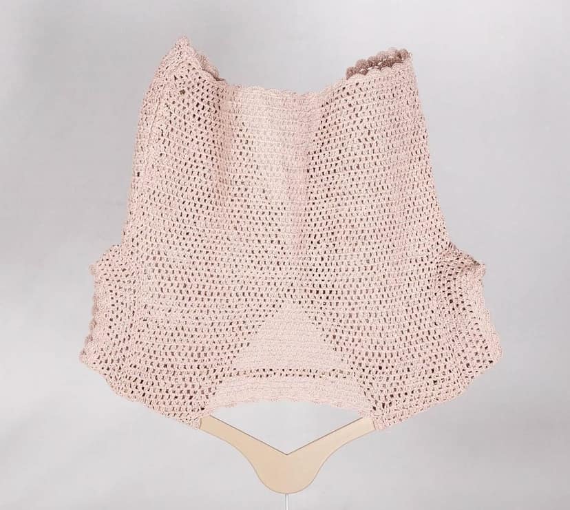 COtton threads lace work Baby dress view 2