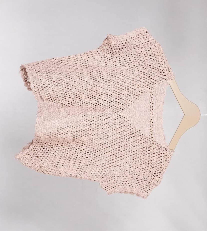 COtton threads lace work Baby dress view 3