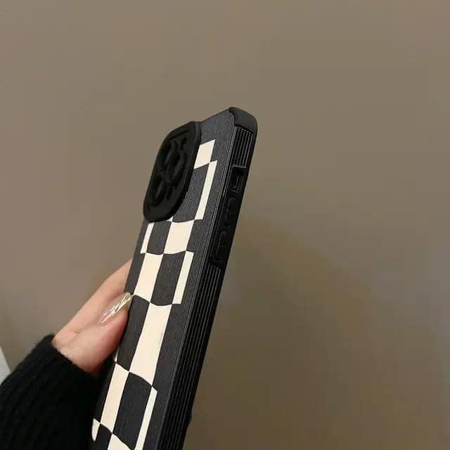 iPhone Case Checkerboard Lattice Checkered Plaid Irregular Grid Retro Design Soft Flexible Durable Shockproof Silicone Case for iPhone 12,13,13 Pro, 14 Pro, 14 Pro Max Pack of 1 (iPhone 13 Pro) view 3