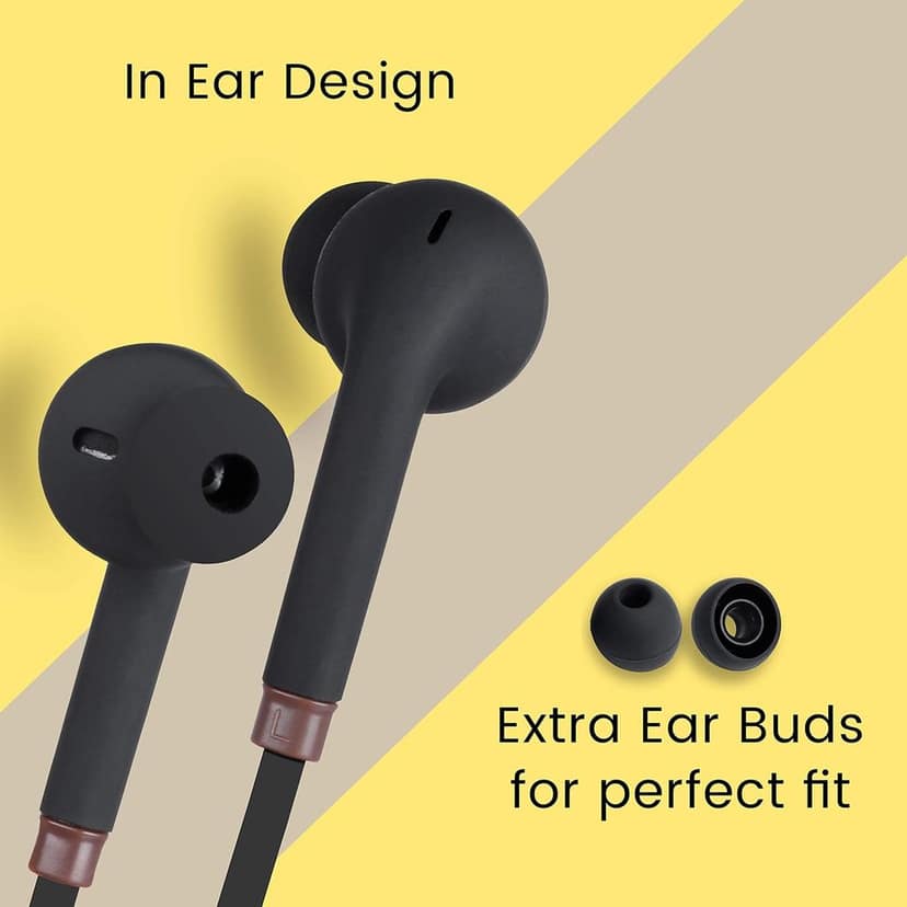 Zebronics Zeb-Corolla In Ear Wired Earphone with Mic, 3.5mm Jack, 1.2 Meter Cable, Multi Function Button view 4