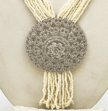 Belt Set With CZ Stones and Pearls - Signature Collection By Amit Chauhan And Sons view 2