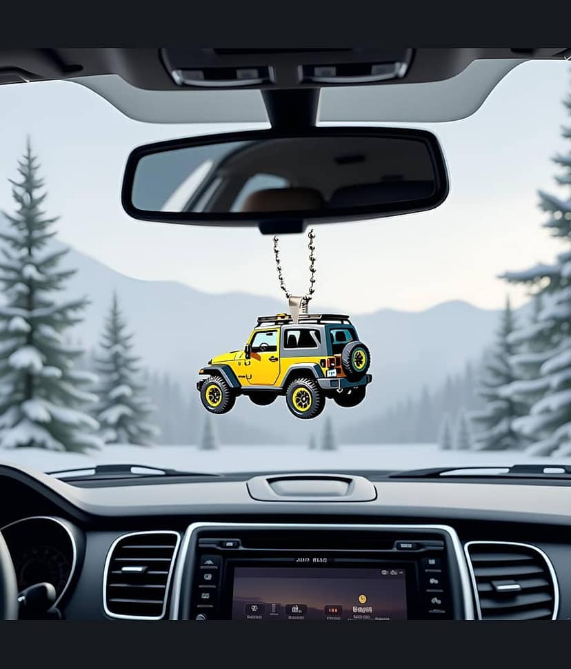 3Mads Polyresin Car Hanging For Car ( Pack of 1 )