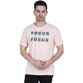 Life Dream Mens Cotton Printed T-Shirt Regular Fit, Round Neck