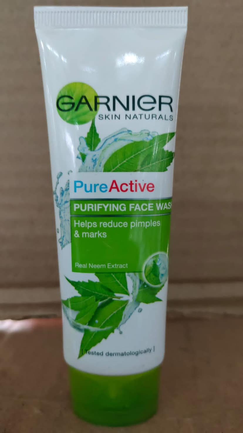 Garnier pure active face wash