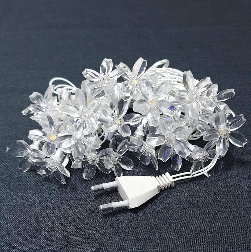 GLOWSERIE Glowing Green Floral LED Lights – Decorative String Lights for Parties & Events view 2