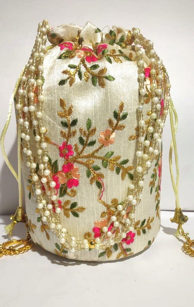 Potli Bags/Wedding/Gift for Her/Batwa/Purse/Handbags/Clutch/Bridesmaid/Bridal Shower/Party/Diwali Gift/Navratri view 2