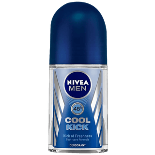 Nivea Men Cool Kick Deodorant Roll On - 48H Long Lasting Freshness, 50 Ml