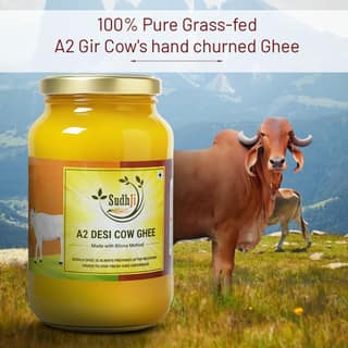 SUDHJI A2 Desi Cow Ghee | Traditional Bilona Method | Ayurvedic Ghrita