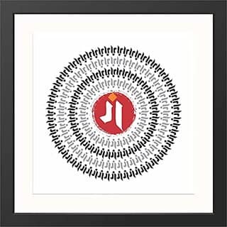Aksharyogi ganesha Textured Ganesh Modern Art Print Framed Painting Decorations And Gifting with A Surprise Present Inside