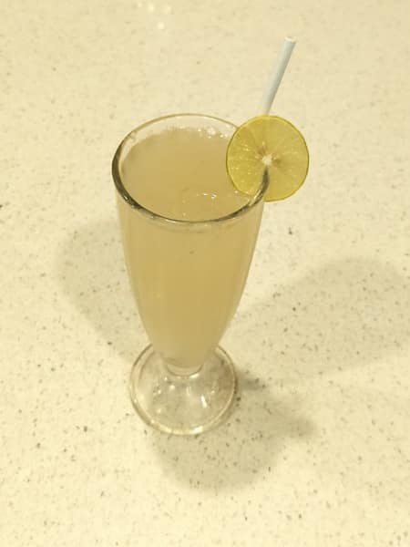 Fresh lime ginger soda