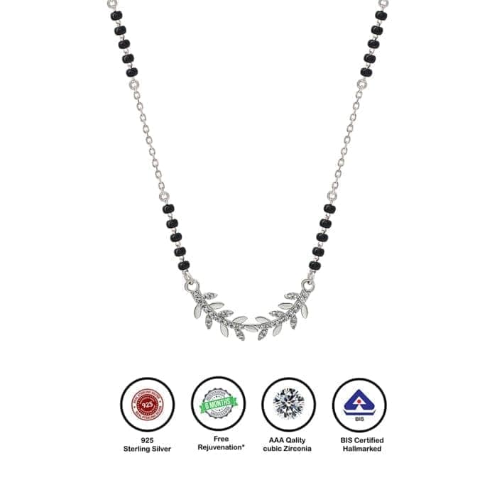 Silver Vineyard Mangalsutra view 7