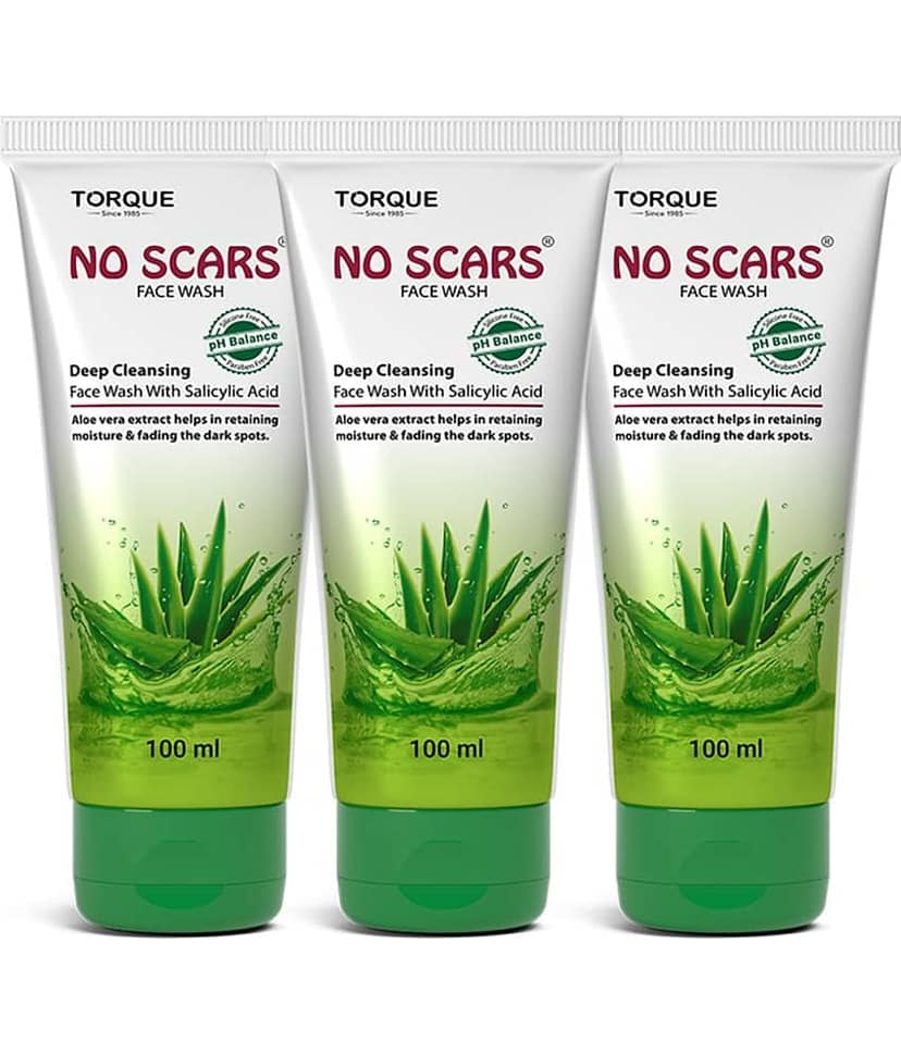 NO SCARS Face Wash - Blackheads and Whiteheads Removal Face Wash For All Skin Type ( Pack of 3 )