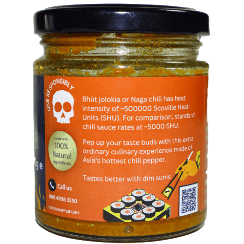Homemade Extra Hot Chutney | Bhut Jolokia Chutney (150 Gm) view 4