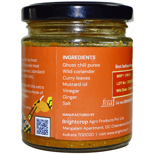 Homemade Extra Hot Chutney | Bhut Jolokia Chutney (150 Gm) view 5