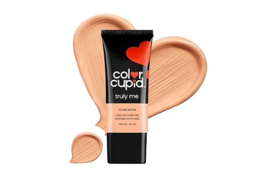 Color Cupid Truly Me Liquid Foundation High Coverage, Niacinamide, Ceramides & Hyaluronic Acid - 30ml - CIinnamon
