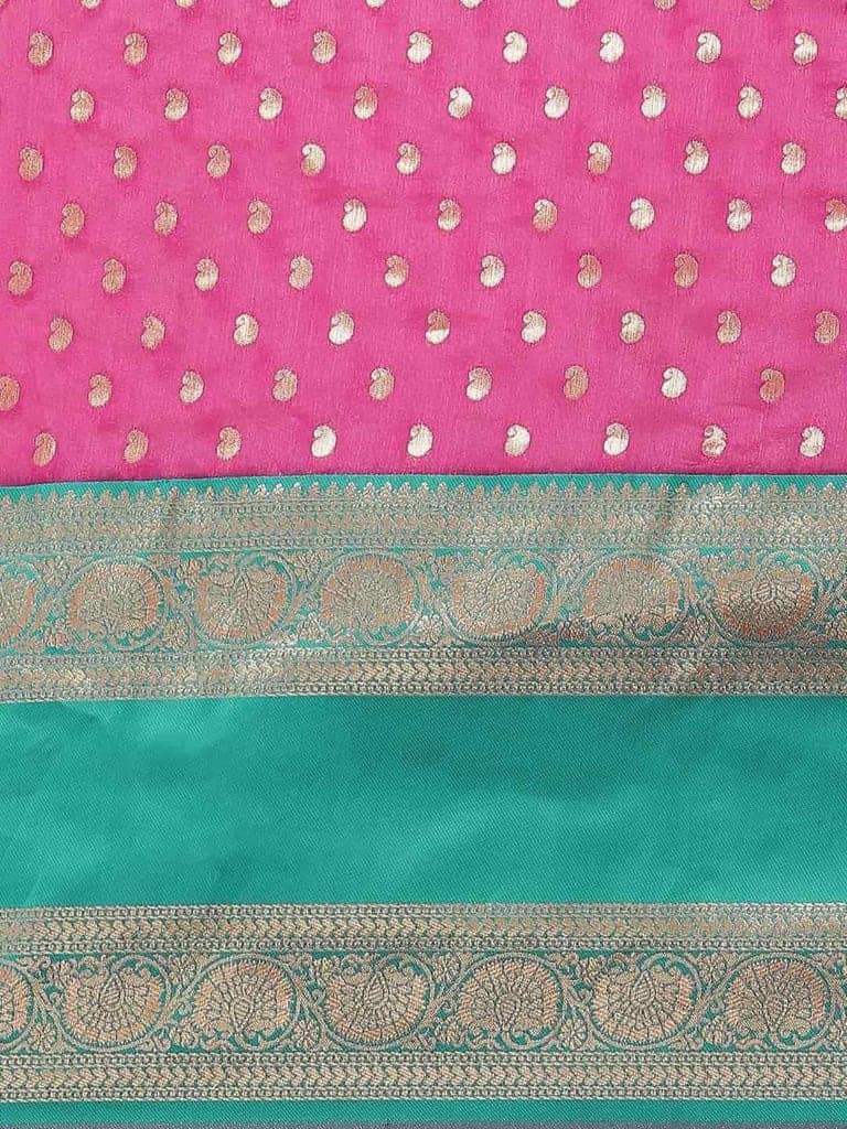 Women's Banarasi Art Silk Saree With Unstiched Blouse Piece view 3