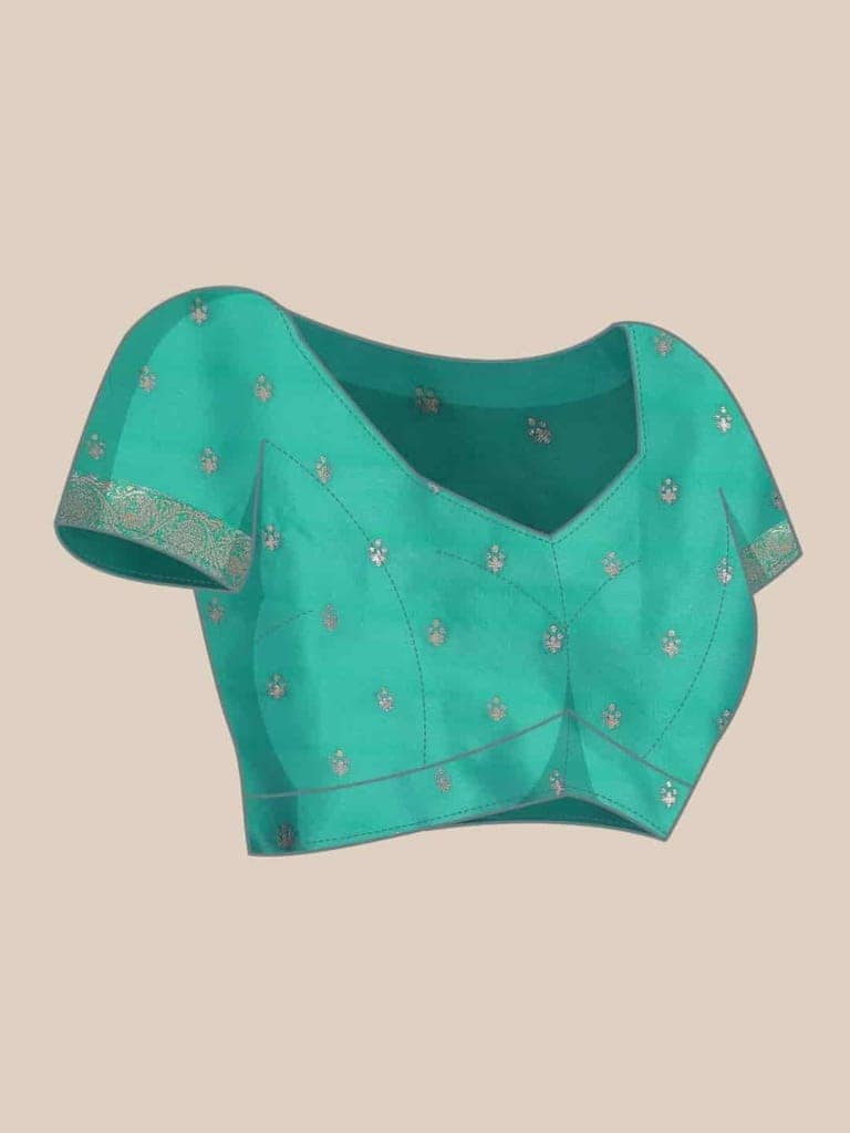 Women's Banarasi Art Silk Saree With Unstiched Blouse Piece view 6