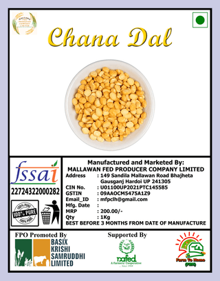 Chana Dal 1Kg - 100% Pure & Natural