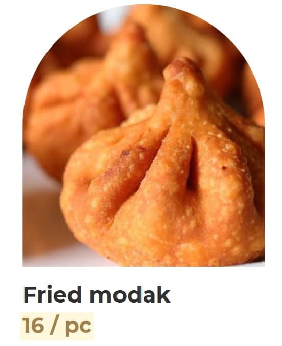 Fried Modak (16 Pieces) | Crispy & Sweet | Festive Celebration