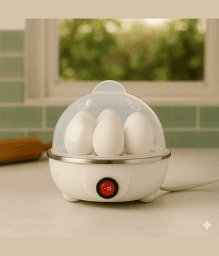 Electric Egg Boiler, Egg Poacher for Steaming, Cooking, Boiling & Frying, Egg Cooker (Blue, Multicolor, 7 Eggs)