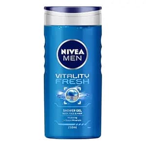Nivea Men Vitality Fresh Shower Gel With Ocean Minerals For Body, Face & Hair, 250 ml