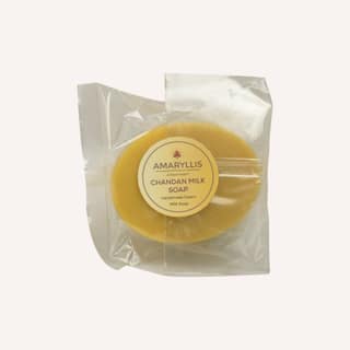 Amaryllis Chandan Goat Milk Soap (100g) | Sandalwood & Milk Protein | Moisturizing Bath Bar