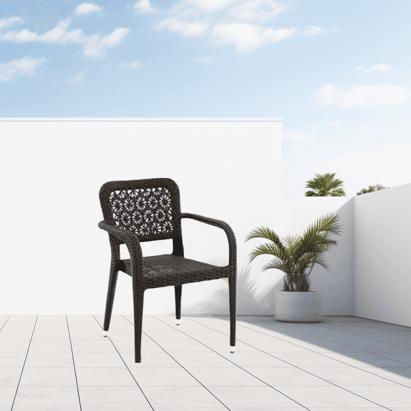 ARENA OUTDOOR RATTAN CHAIR MPOC 19 PVC RATTAN view 2