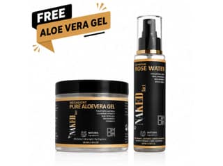 By NAKED fact Devinepure Rose Water- 100 ML ( Free Megalight Pure Aloevera Gel- 100gm) (BUY 1 GET 1 FREE)