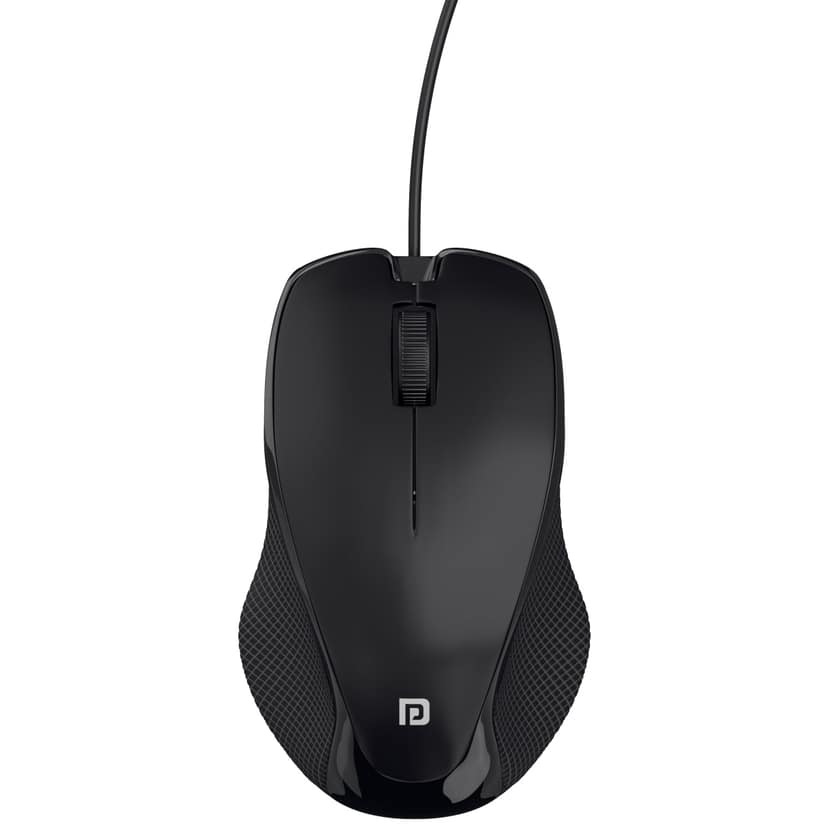 Portronics Toad 101 Wired Optical Mouse with 1200 DPI, Plug & Play, Hi-Optical Tracking, 1.25M Cable Length, 30Lakhs Click Life
