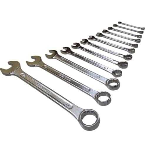 Taparia Combination Spanner Set 12pc Wrench Chrome Vanadium CSS12 view 3