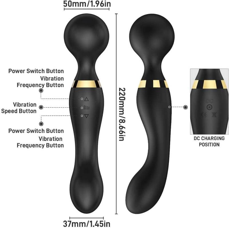 Full Body Electric Massager | 10 Vibration Speeds and Patterns | USB Rechargeable | WATERPROOF, Medical Grade Silicone view 6