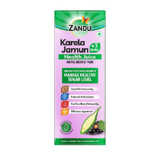 Zandu Karela Jamun Plus 3 Herbs Health Juice 1000 Ml