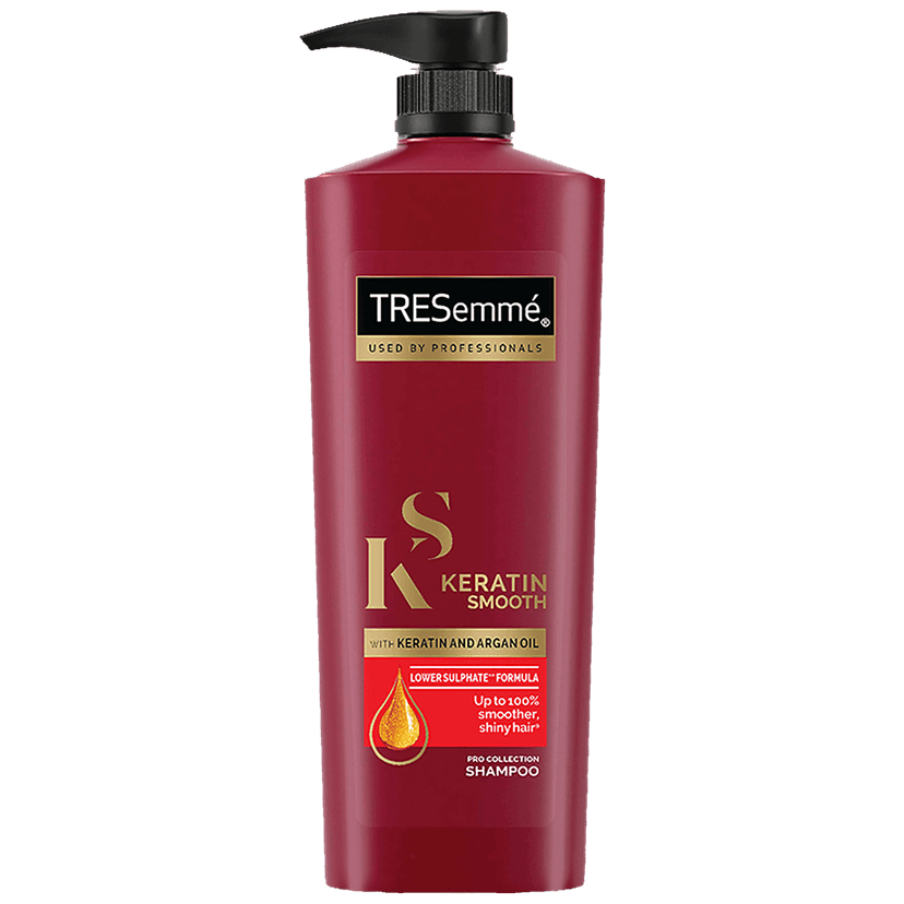 Tresemme Keratin Smooth Pro Collection Shampoo - Keratin & Argan Oil, Upto 100% Smoother Shiny Hair, 580 Ml view 2