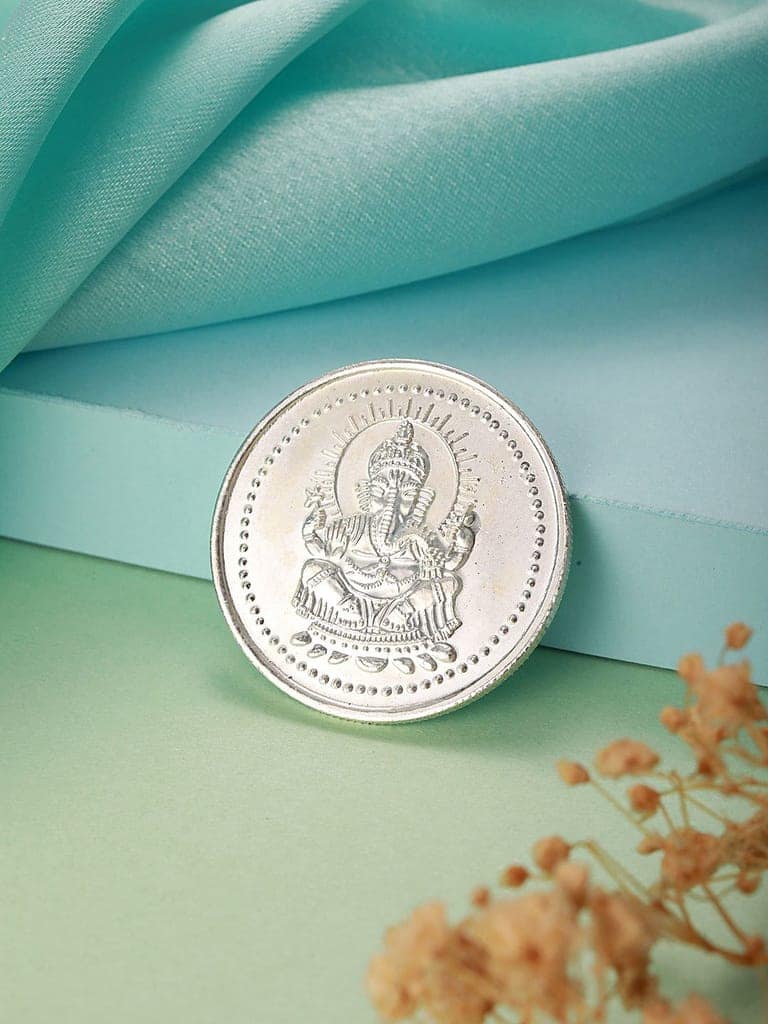 Lord Ganapati 10 gram 999 Round Silver Coin view 7
