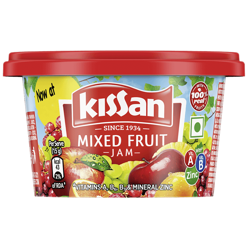 Kissan Mixed Fruit Jam, 90 G Box view 2
