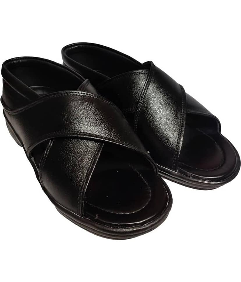 RAGE GAZE - Black Men's Sandals view 2