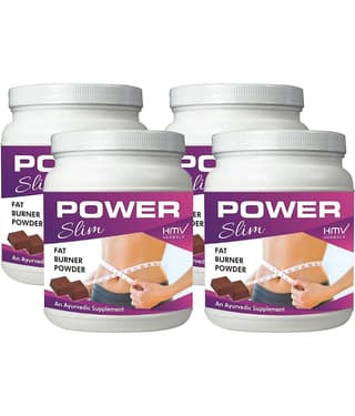 Hmv Herbals Power Slim Fat Burner Herbal Choco Powder 400 Gm Pack of 4