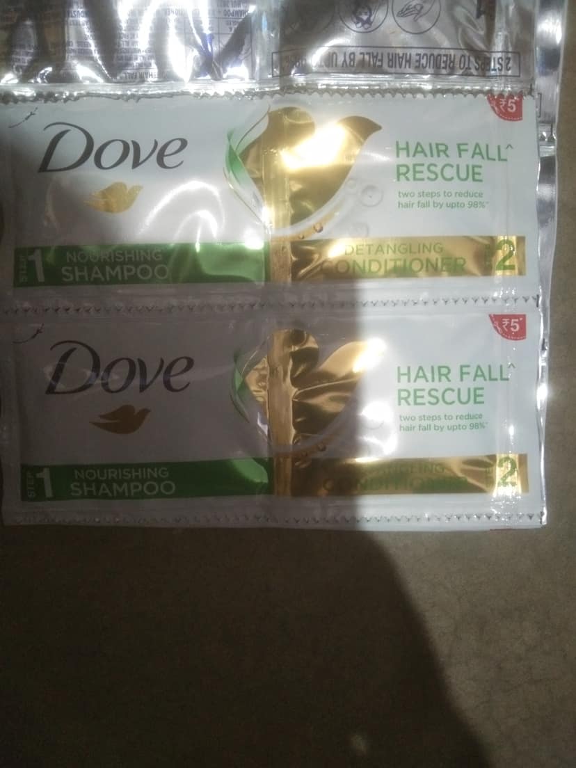 Dove hair fall rescue two step shampoo conditioner 6ml+6ml