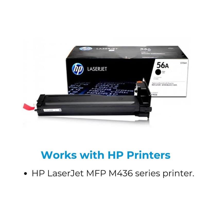 HP 56A Black Original LaserJet Toner Cartridge (CF256A) view 3