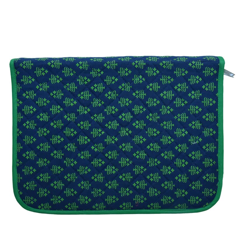 Tribes India Handcrafted Cotton and Sponge Green File Folder