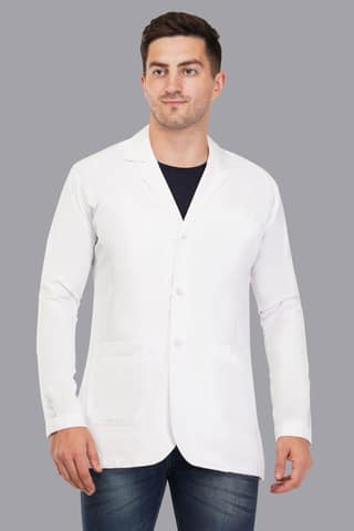 Male Doctor Coat || Unisex | Stylish, Comfortable | Full Sleeves | Ideal For Health care Professionals | Sizes S - XXL
