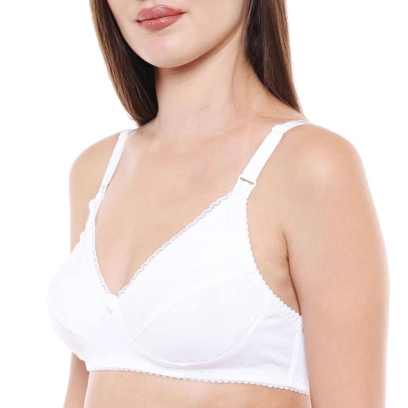 Bodycare 100% Cotton Non Padded Non wired Feeding Bra-Pack of 3 view 5