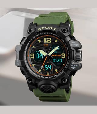 Harbor Green Silicon Analog-Digital Men's Watch