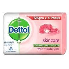 Dettol Skincare Germ Protection Bathing Soap Bar, 125G (Pack Of 4)