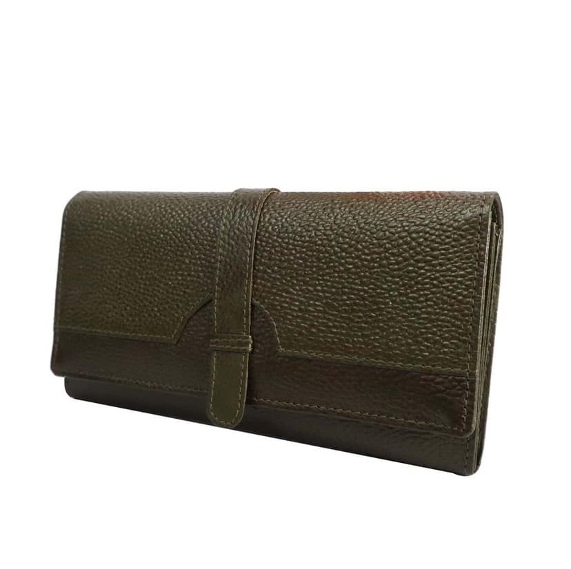 Women Trendy Dark Brown Genuine Leather Wallet view 10