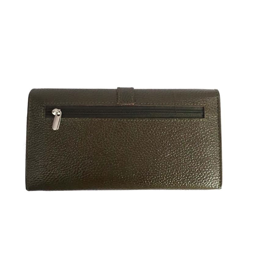 Women Trendy Dark Brown Genuine Leather Wallet view 9