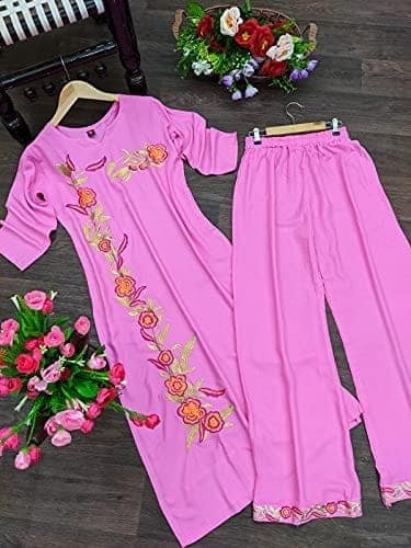 BT WITH BUY & TRY Women's Rayon Kurti Set | Kurti with Palazzo | Kurta Set for Women. view 10