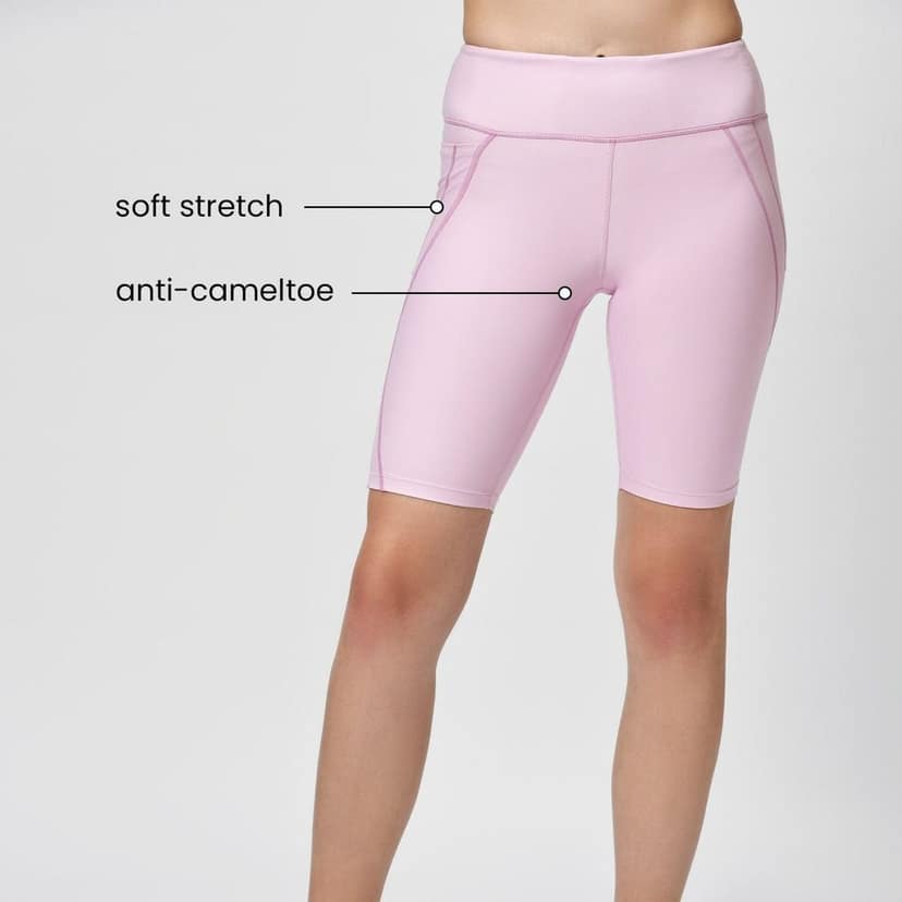 Tic Tac Cycling Shorts - Cotton Candy Pink view 3