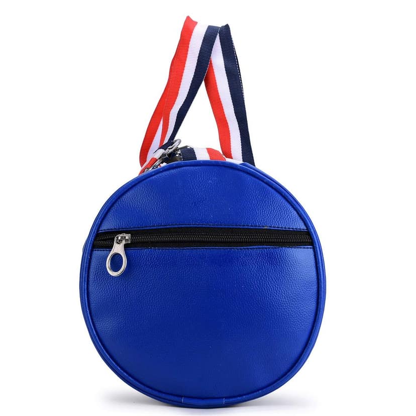 GROUPERS Duffle PU Leather Bag with Shaker Bottle-700mllSports & Travel BaglSports Kitl (Blue White) view 5