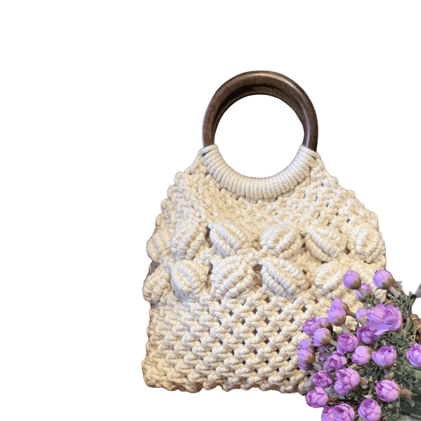 Nirjhari Crafts Handmade Macramé Purse (Pack of 1) view 3
